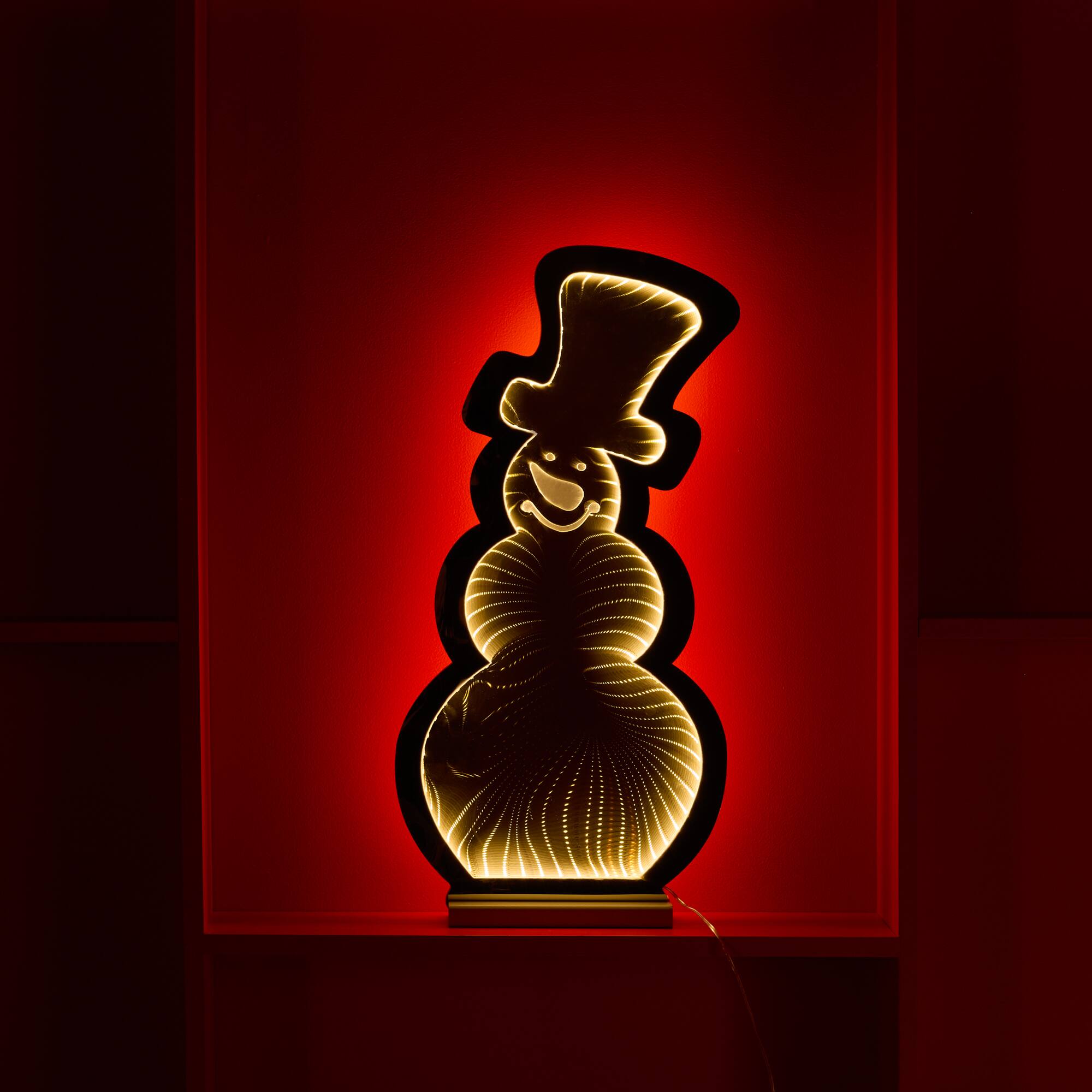 24" Snowman Outline Ekko Light Display
